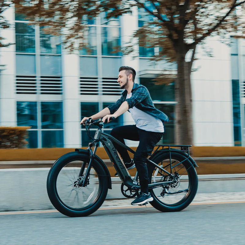 Veefa E1 26'' Step-Over Fat Tire Electric bike - Dark Gray