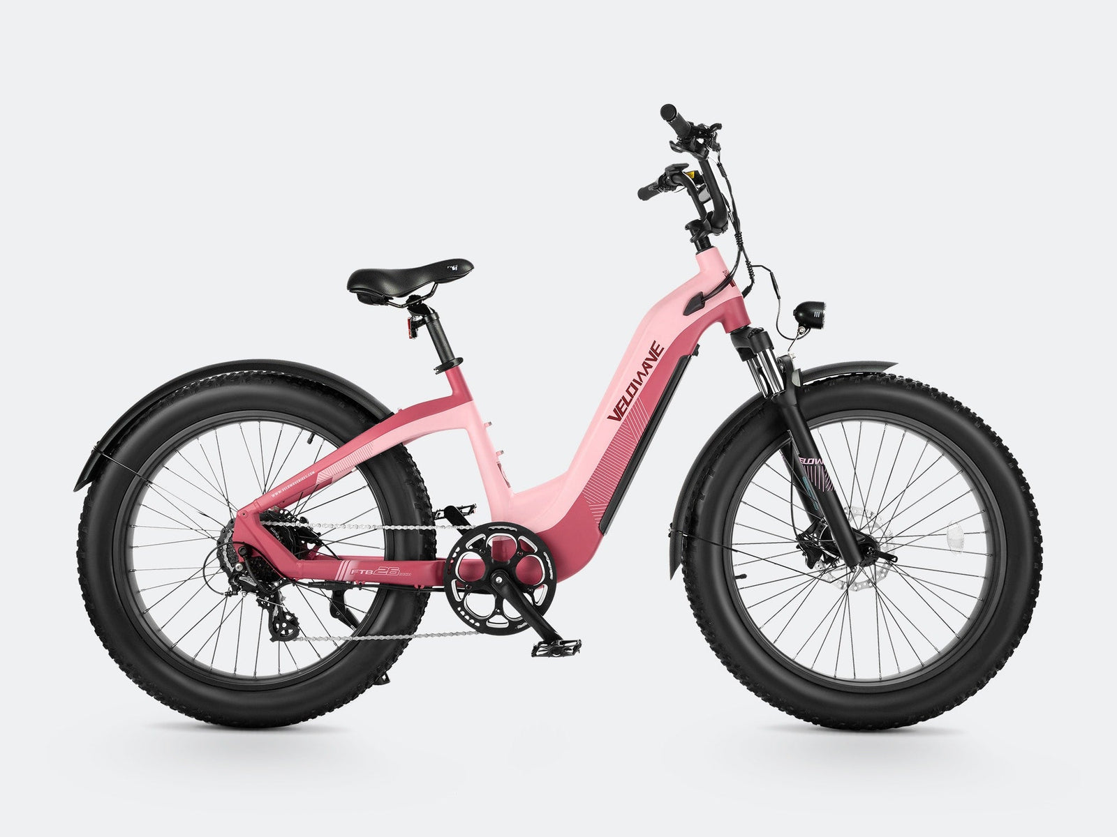 Velowave Grace 2.0 Step-Thru Electric Bike - Macaron Pink