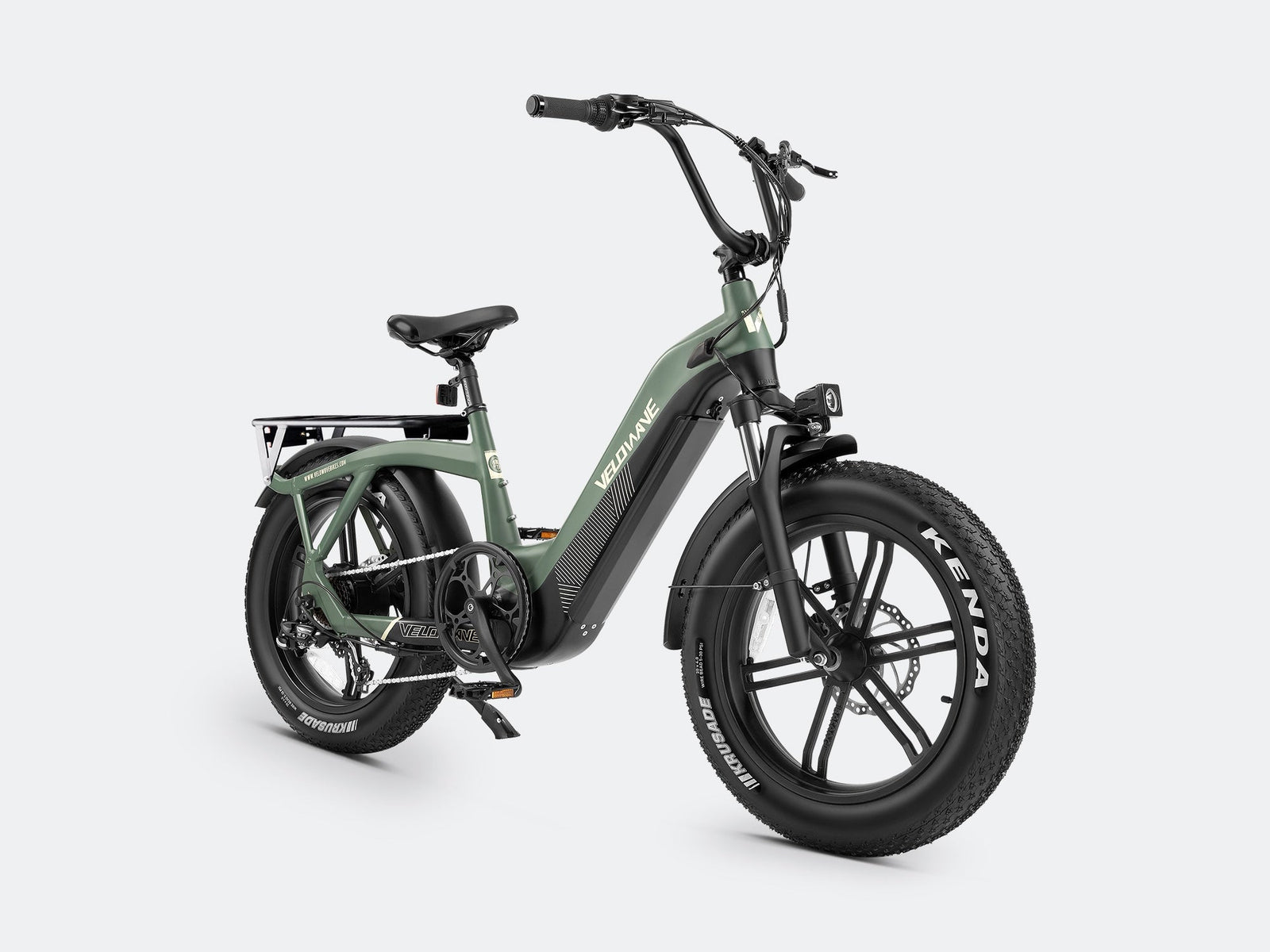 Velowave Pony Compact Step-Thru Electric Bike - Seafoam Green