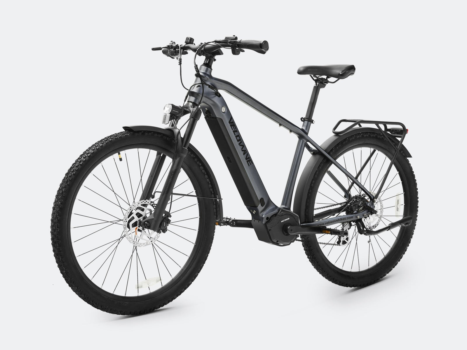 Velowave Swift M Mid-Drive Electric Bike - Blue Gray