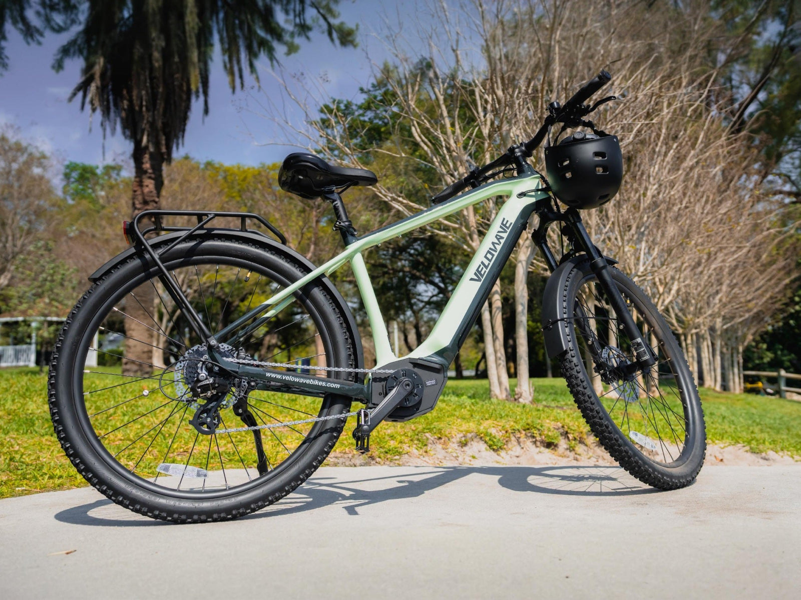 Velowave Swift M Mid-Drive Electric Bike - Blue Gray