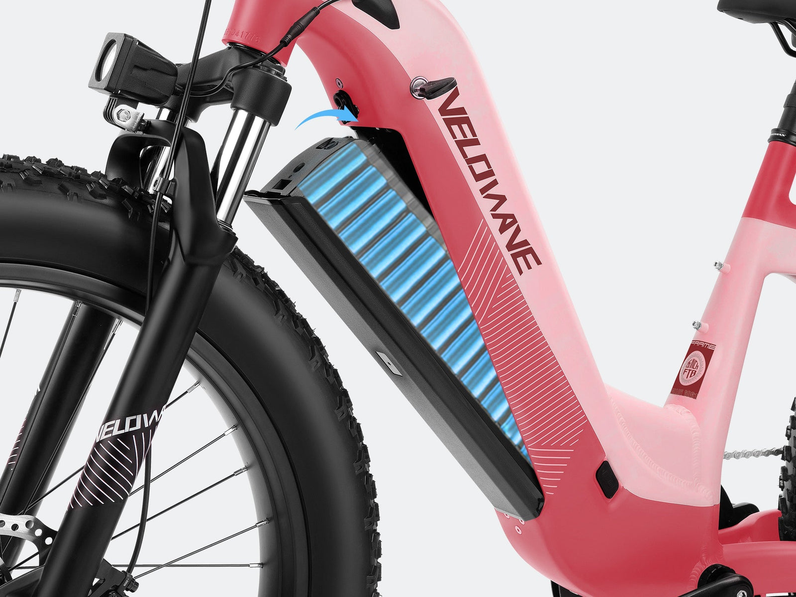 Velowave Grace 2.0 Step-Thru Electric Bike - Macaron Pink