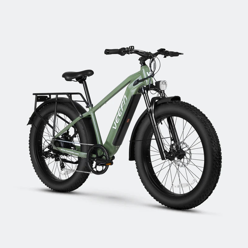 Veefa E1 26'' Step-Over Fat Tire Electric bike - Olive Green