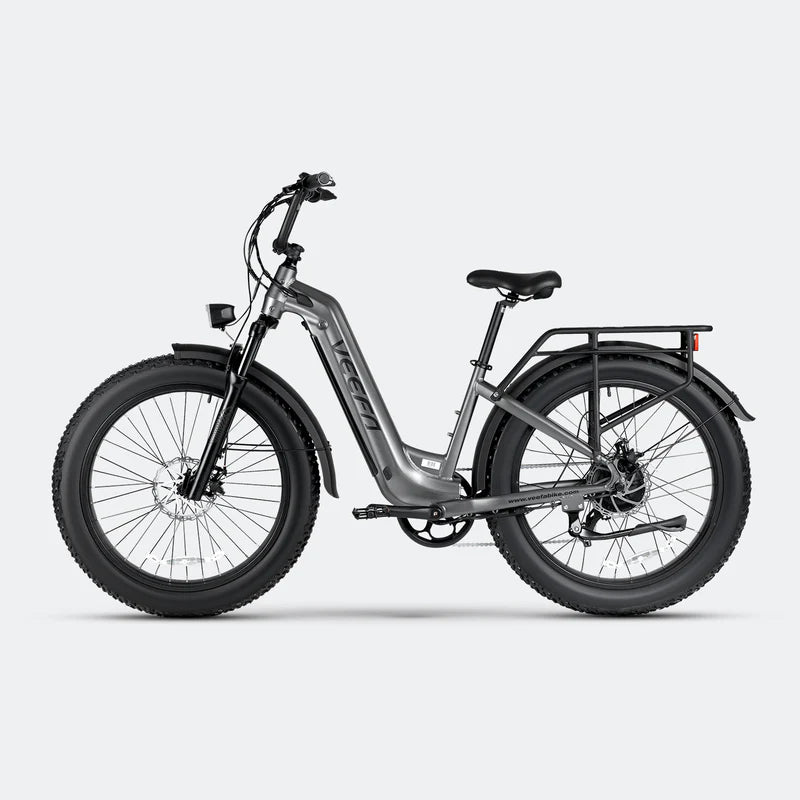 Veefa L1 26'' Step-Thru Fat Tire Electric bike - Dark Gray