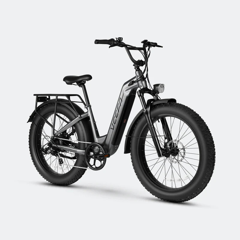 Veefa L1 26'' Step-Thru Fat Tire Electric bike - Dark Gray
