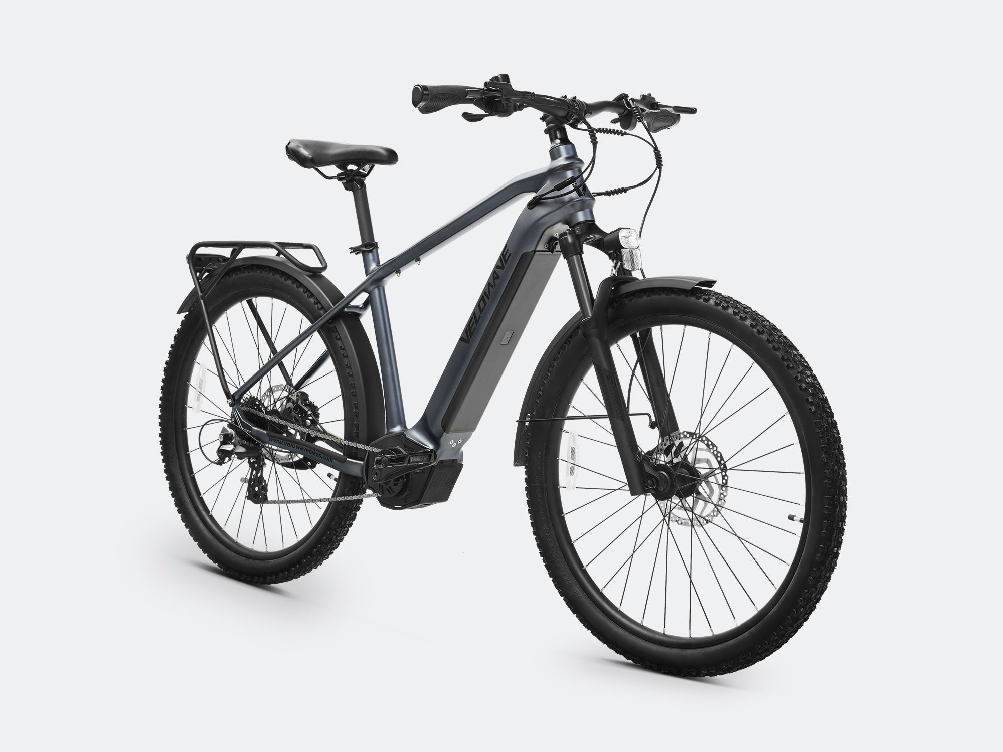 Velowave Swift M Mid-Drive Electric Bike - Blue Gray